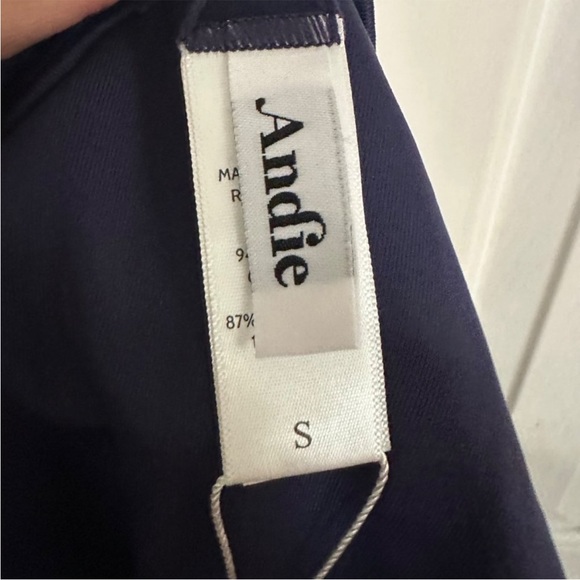 🧡Andie Swim The 90’s High Waisted Bottom Navy Eyelet Lace - Picture 9 of 10